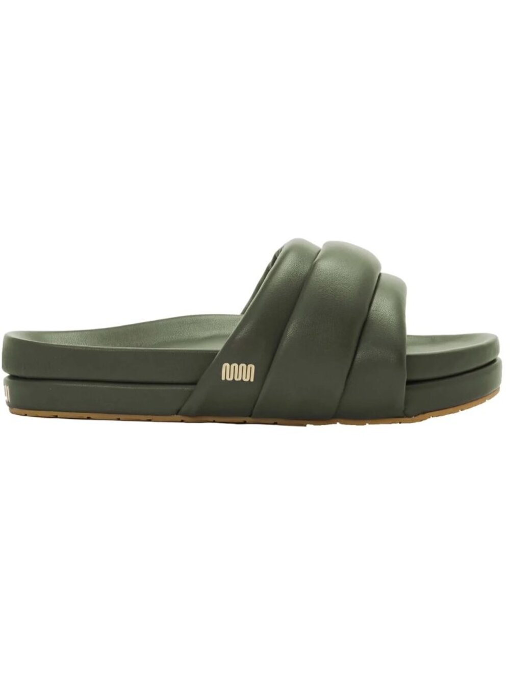 Commbi The Softie Slide in Kombu Green, Size 7
